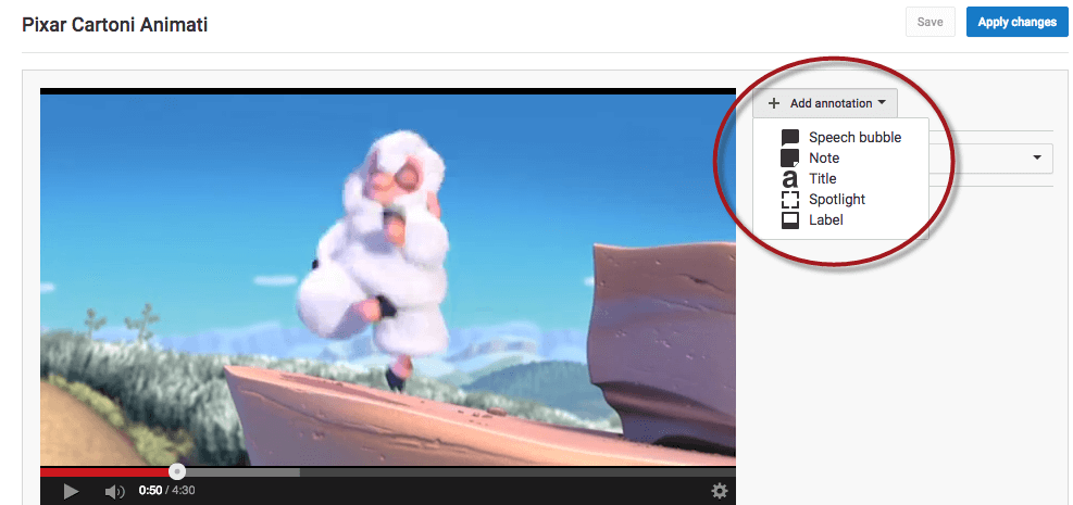 youtube annotation