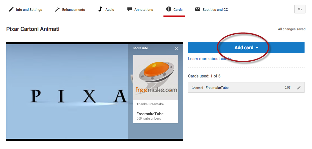 youtube card