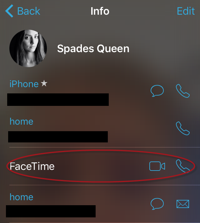 FaceTime iPhone
