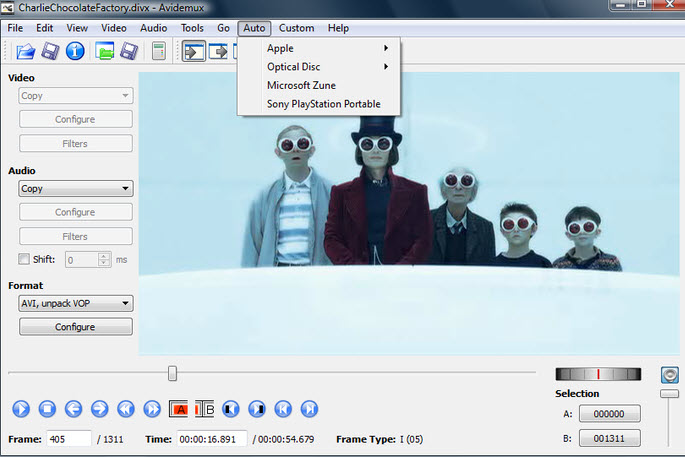 video editor avidemux