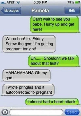 Hilarious Autocorrect Text Messages