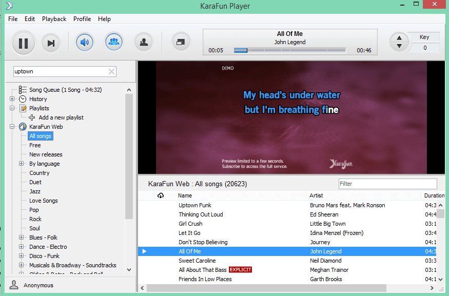 Midi karaoke file