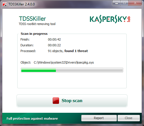 kaspersky tdsskiller