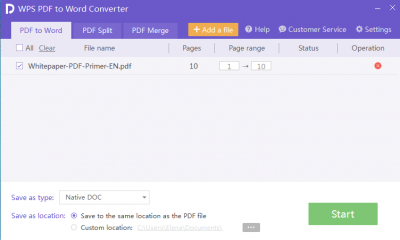 10 Best Free PDF Converters to Save PDF as DOCX - Freemake