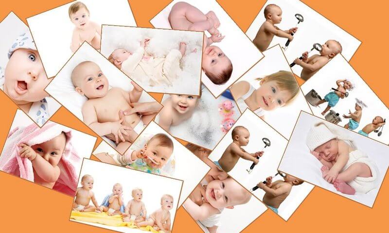 baby pics collage