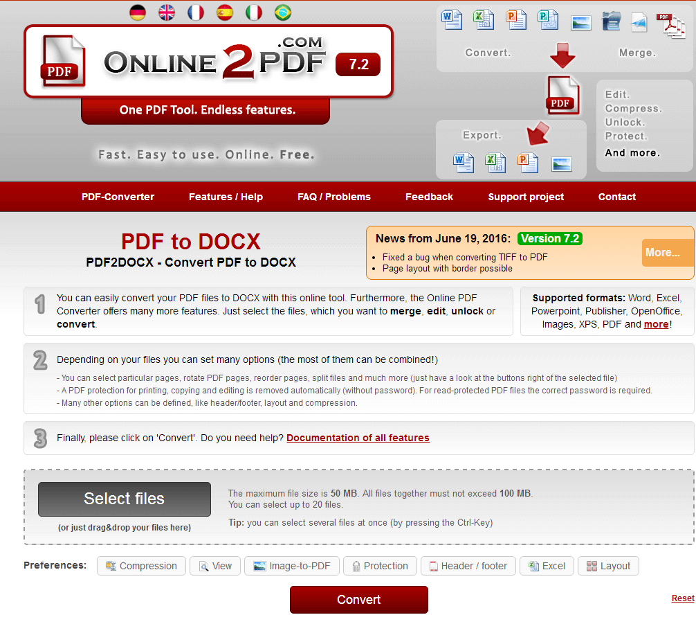 online pdf to word free document converter