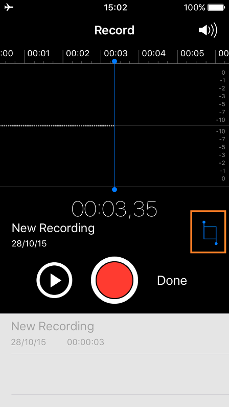 iPhone Voice Memos