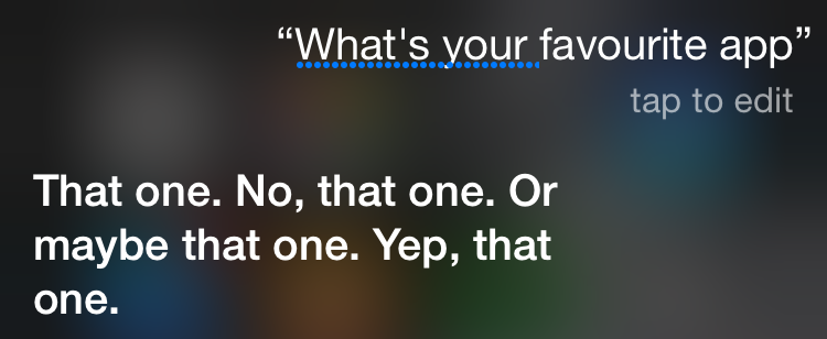 Siri's favorite app