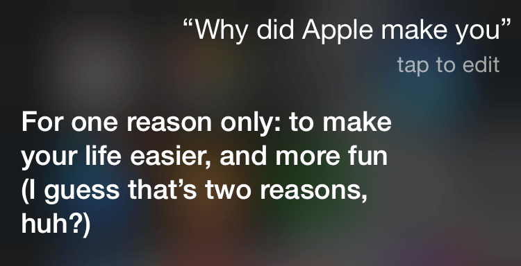 questions to ask siri: why apple made you