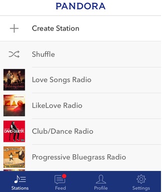 list of current pandora radio ads