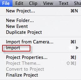 import videos to imovie