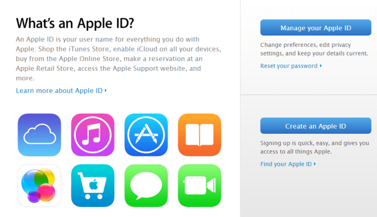 Create new Apple ID