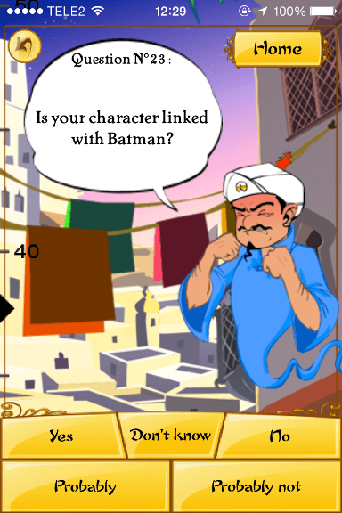 A aaeee almas , vamos jogar AKINATOR?