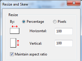 how do i resize a photo to 2x2 using paint