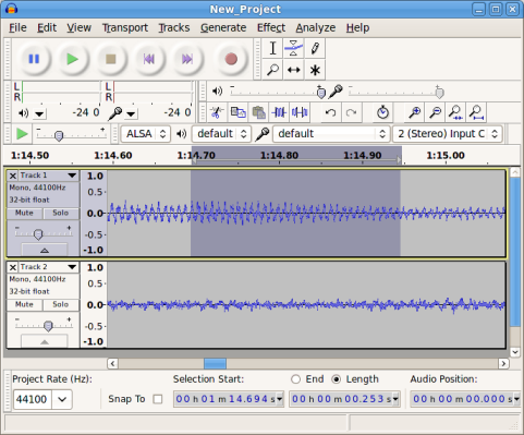 free recording software audacity