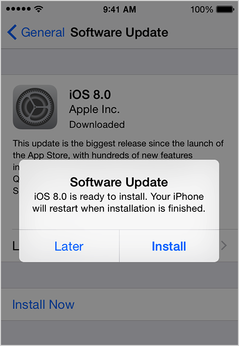 Update iphone to the latest iOS version