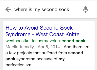 Okey, Google, where is my second sock?