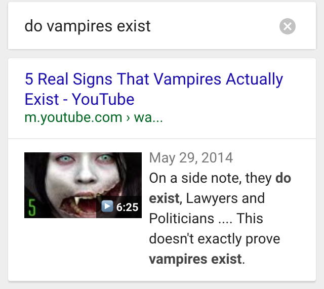 ok google do vampires exist