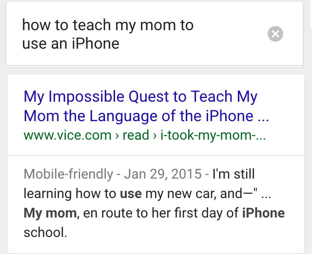 ok google how to teach my mom to use iphone