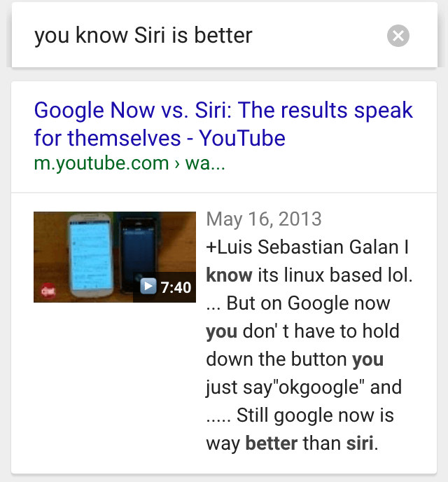 ok google siri is better