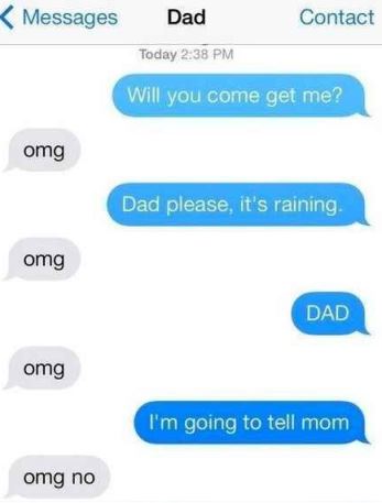 funny texts mom dad