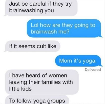 mom and yoga