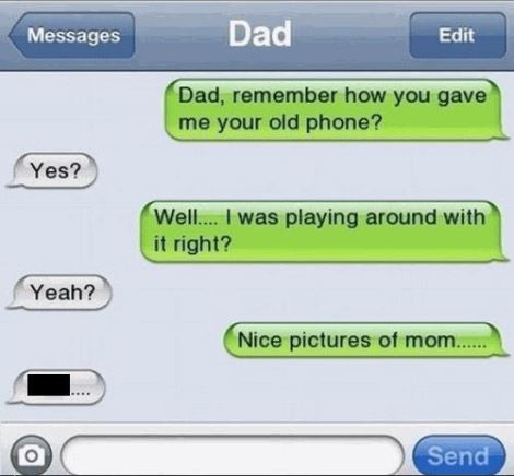 funny texts dad