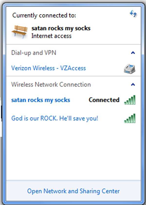 funny wi-fi satan socks