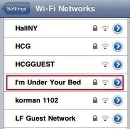 funny wifi under bed