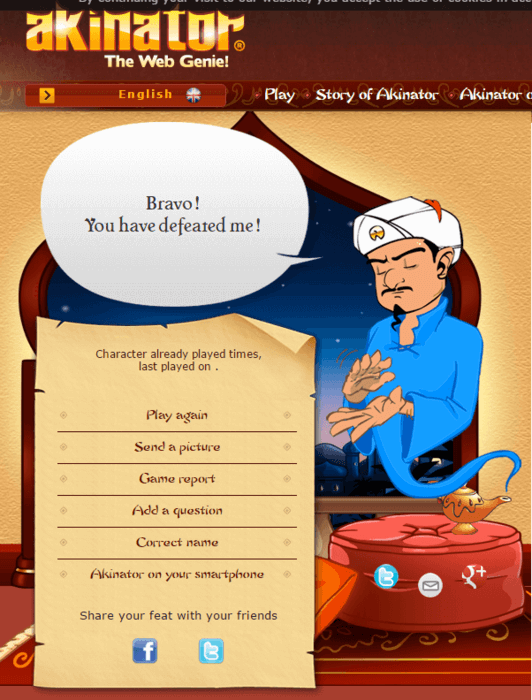 A aaeee almas , vamos jogar AKINATOR?