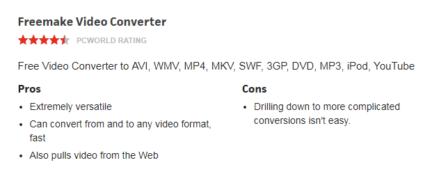 Freemake Video Converter pros and cons