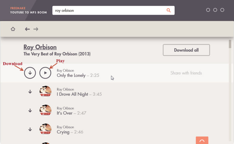 Freemake YouTube to MP3 Boom