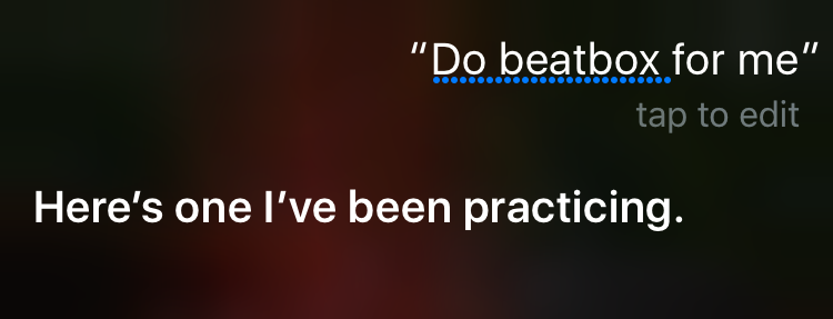 siri beatbox