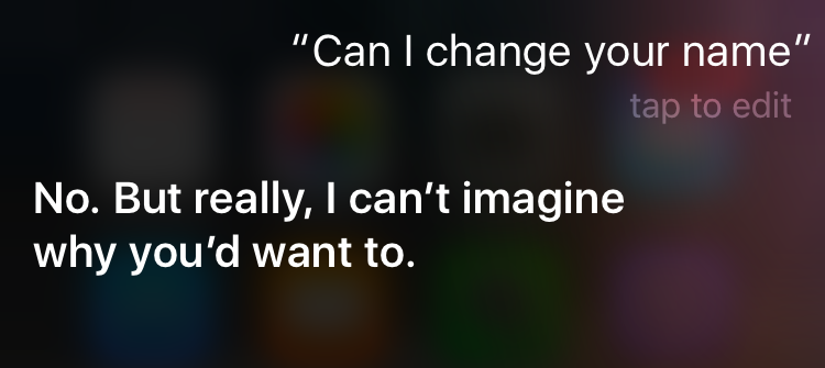 siri change name