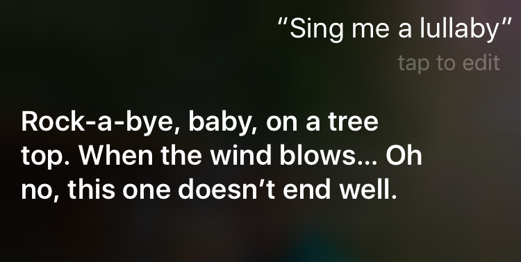 siri lullaby