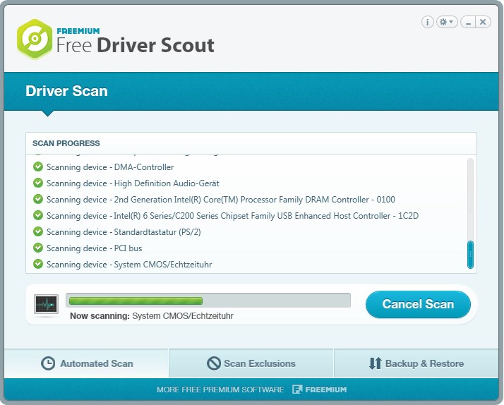 Free scan driver update software