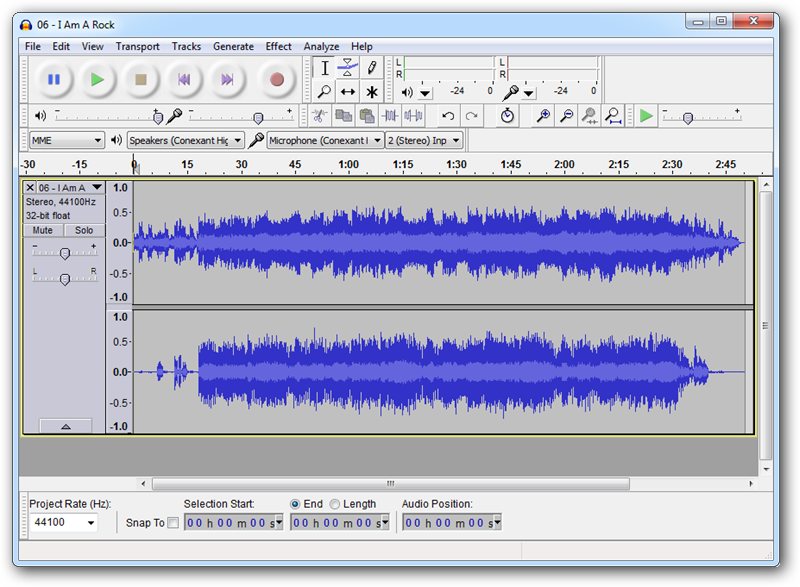 audacity interface