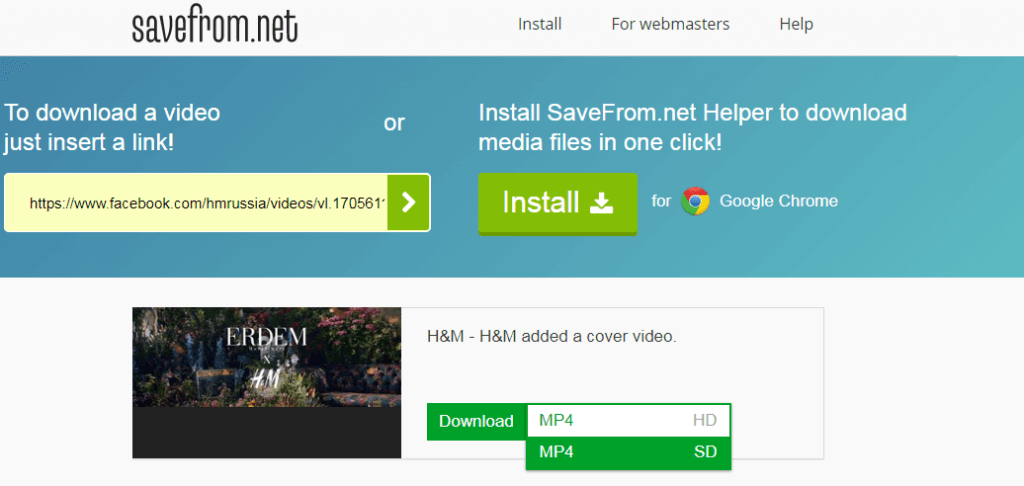 savefrom.net steps
