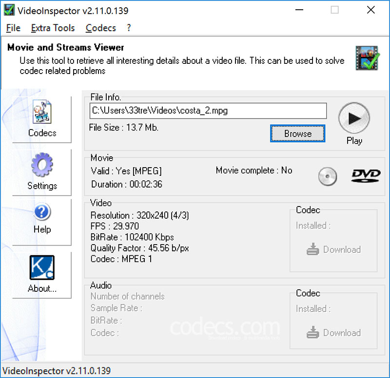 types of video codec