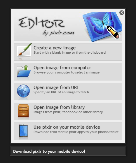 Pixlr Image Editor - Mobile Device Resources