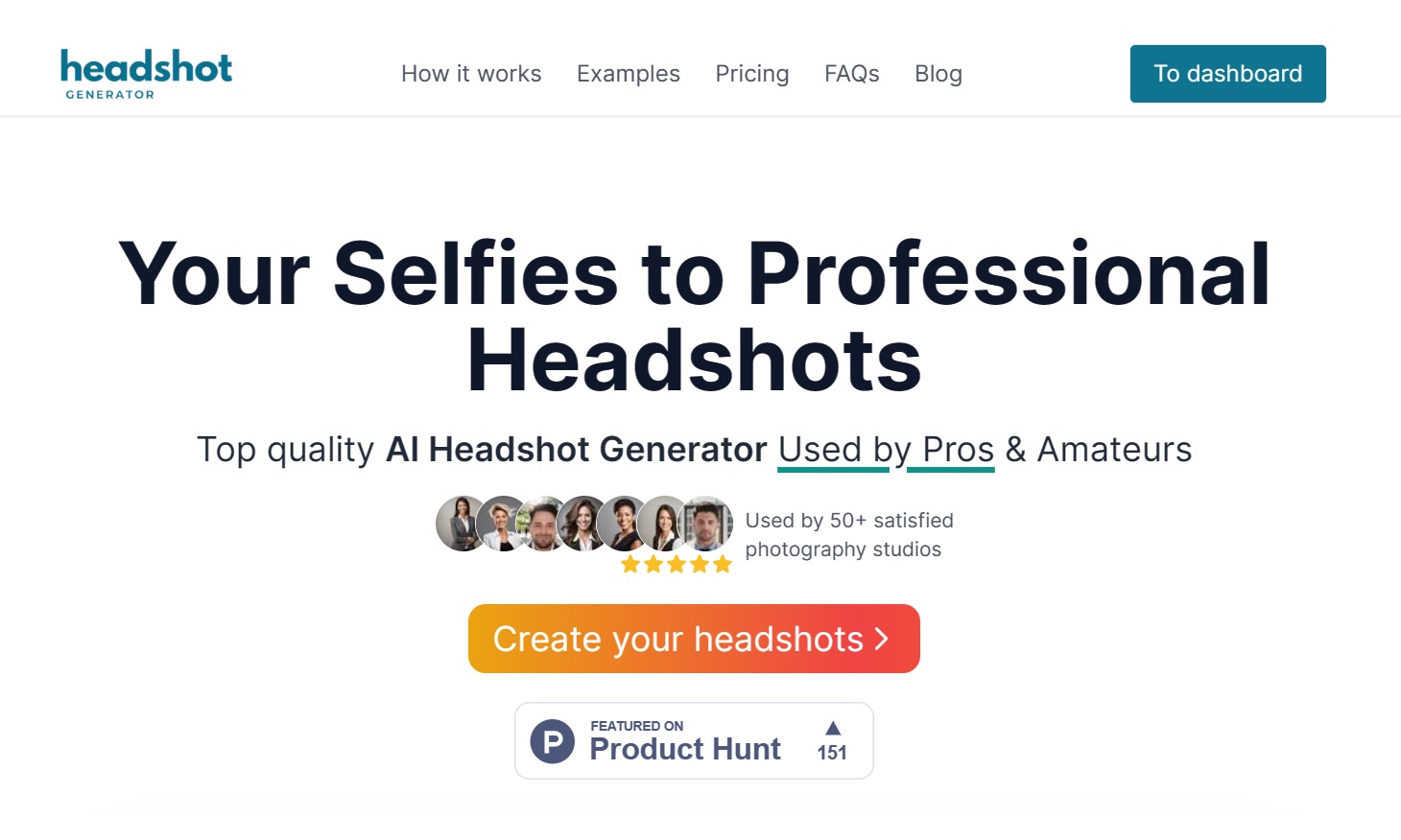 a service like Headshot Pro and Secta AI