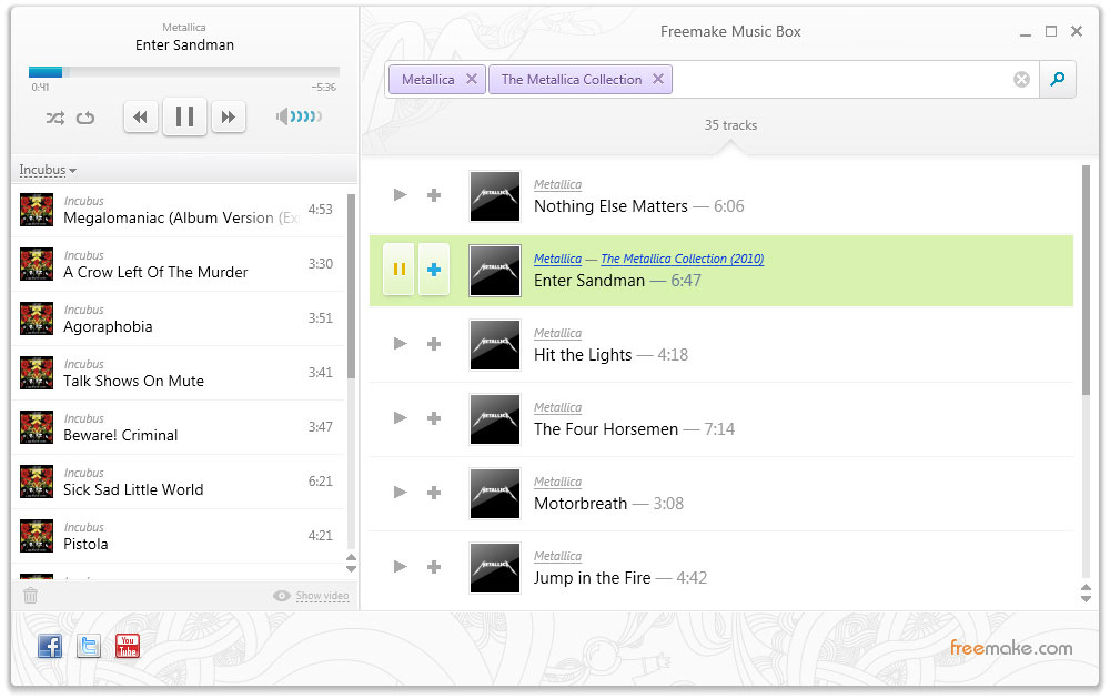 Freemake Music Box 1.0: All-In-One Music Player For Windows