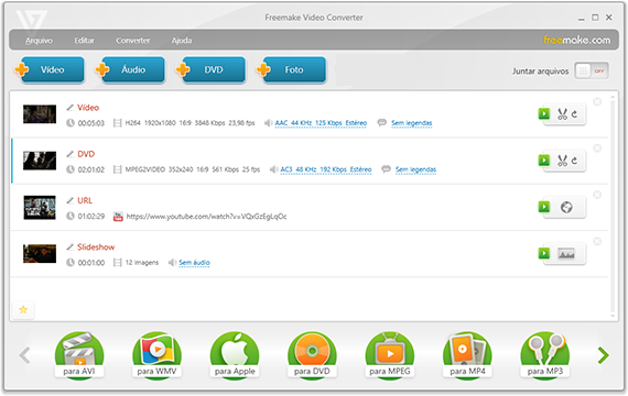 Video Converter - Janela Principal